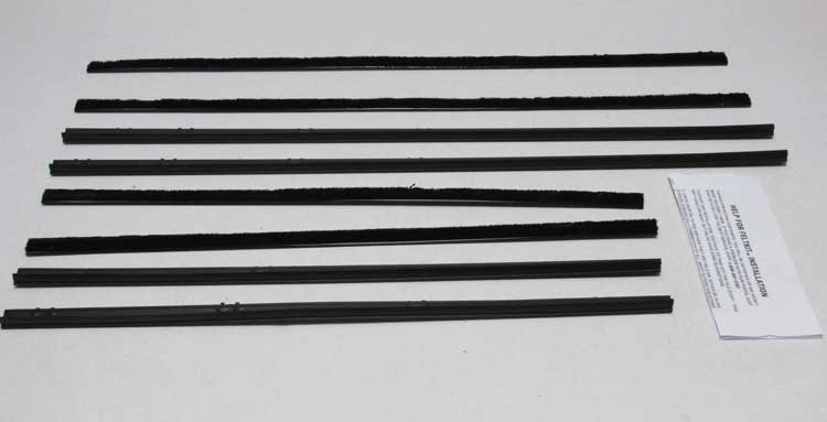 1962-65 Chevy II, Nova; Horizontal Window Felt Set 8PC