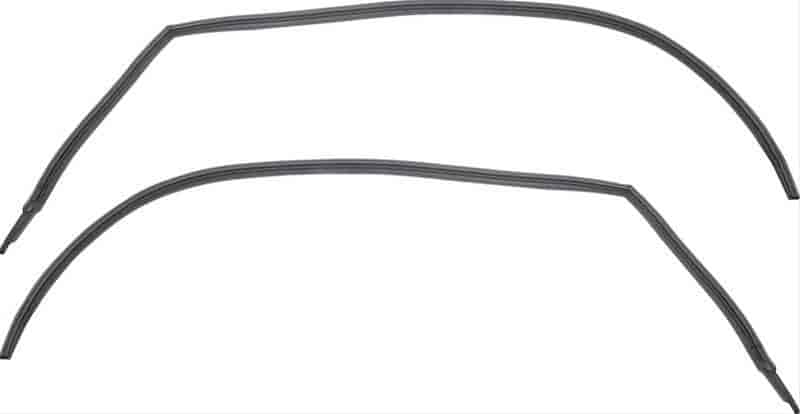 1966-67 Chevy II / Nova Roof Rail Weatherstrip, Hardtop, Pair