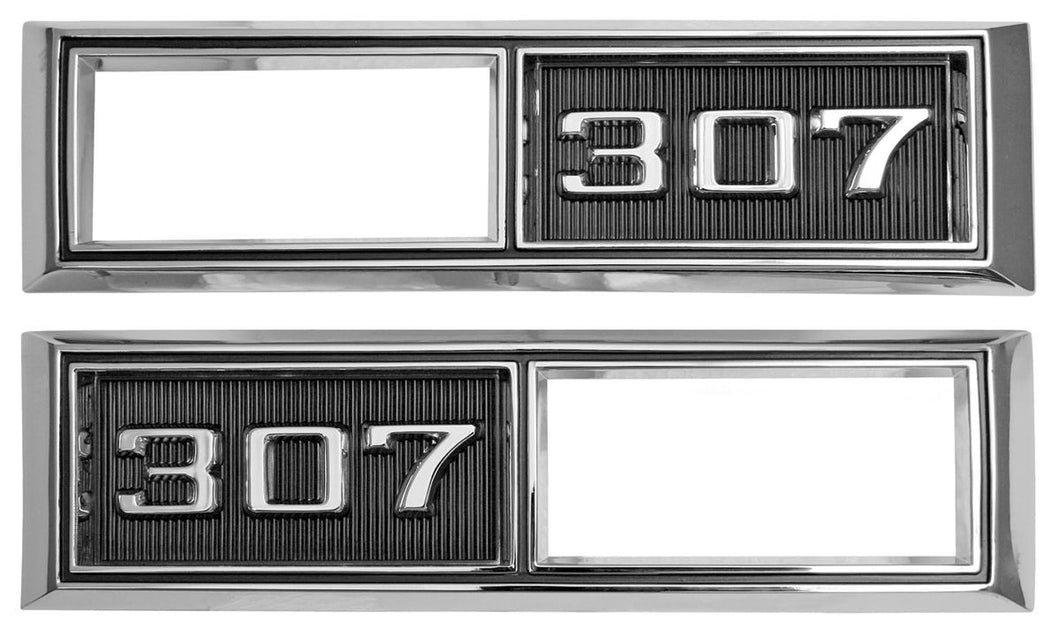 68-69 Nova; Front Side Marker Bezels; Pair  Made in the USA - Choose Options