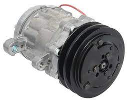 Sanden 706 A/C Compressor w/ 2- Groove V-Belt Clutch Pulley