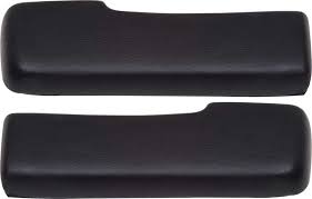 1965-67 Chevy II Nova; Rear Arm Rest Pads; 2 Door Hardtop, Coupe, SS; Black ; Pair