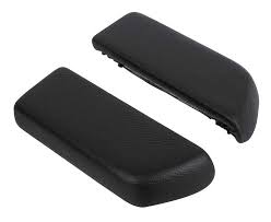 1968-74 Nova Rear Armrest Pad; Madrid Vinyl Wrapped; Black