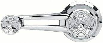 62-64 Nova Deluxe Window Crank Handle; Chrome Knob; Double Arm