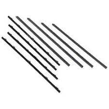 1962-65 Chevy II / Nova 4 Door Sedan Window Felt Set Black Without Chrome Bead (8 Piece)