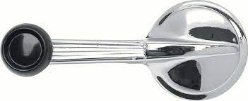 62-64 Nova Window Crank Handle; with Black Knob
