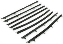 1968-72 Chevy II / Nova 2 Door Sedan Window Felt Set With Chrome Bead (8 Piece)