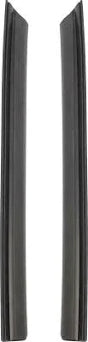 1966-67 Quarter Window Vertical Weatherstrip Seal with Steel Insert, Pair