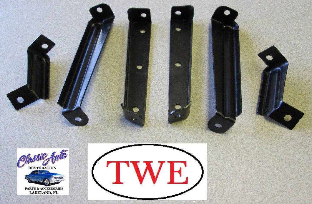 1966 Chevy II / Nova Grill Mount Bracket Set (6 Pc)