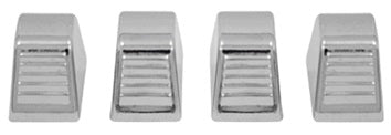 62-74 Nova Temperature Control Knobs, Chrome, Set of 4