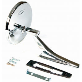 1966-72 OUTER DOOR MIRROR WITHOUT RIBBED BASE