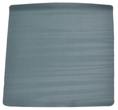 1967 CHEVY II / NOVA RUBBER TRUNK MAT BLACK/AQUA HOUNDSTOOTH