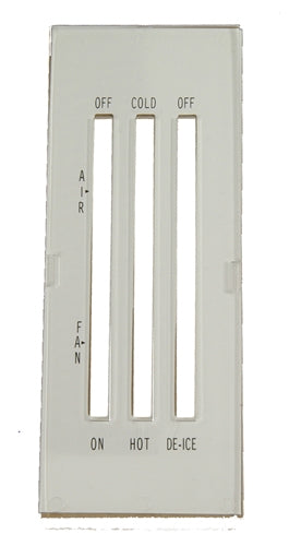 69-74 Nova White Heater Control Lens w/o AC