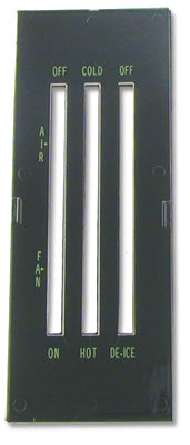 68 Nova with A/C Dash Heater Control Lens with Backing Plate