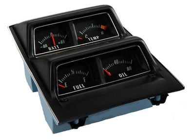 1968-74 NOVA BLACK FACE CONSOLE GAUGE ASSEMBLY