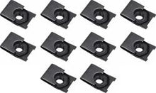 J-TYPE CLIP NUT SET, FITS 5/16-18 BOLTS, BLACK PHOSPHATE COATED, 10 PIECE SET
