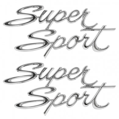 1966-1967 Nova SS Rear Quarter Emblem (PAIR)