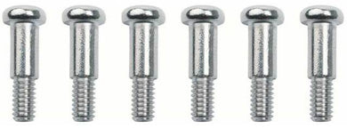 SHOULDERED LENS SCREW ; CHROME PLATED ; 6 PIECE SET